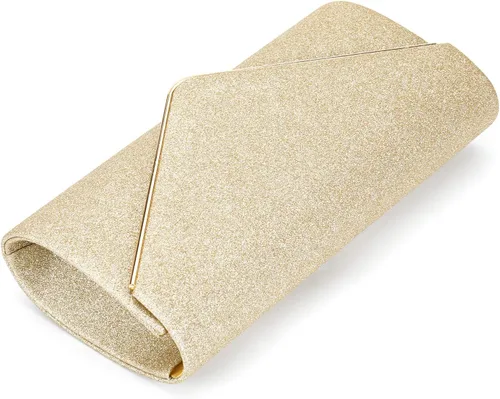 Vista 4 de ZIUMUDY Bolsos de noche con purpurina para mujer, para boda, fiesta, bolso