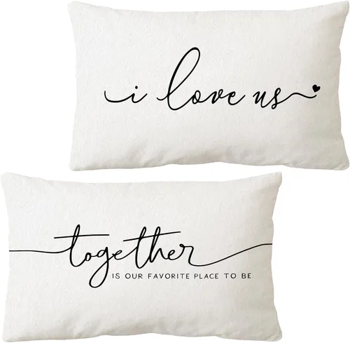 Vista 4 de Sidhua Funda de almohada con temática divertida de pareja para decoración del hogar, sala de bodas, bienvenidos a Poundtown, funda de almohada