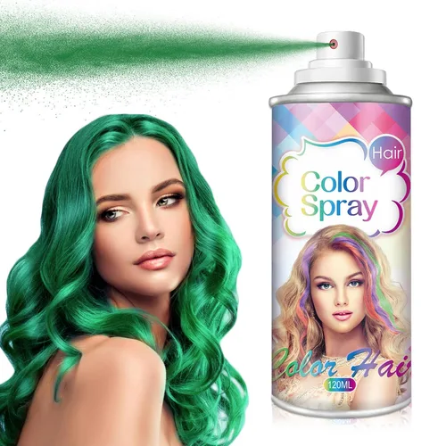 Vista 13 de AIUEO Spray para el cabello rojo Temporal Tinte para el cabello Tinte para rojo (Fired Red)