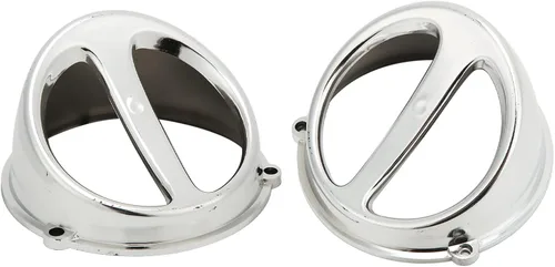 Vista 3 de Keenso Cubierta de ventilador cromada Tapa de cuchara de aire, Cubierta de cuchara cromada ABS QY‑20211061 Reemplazo para GY6 125cc 150cc Scooter
