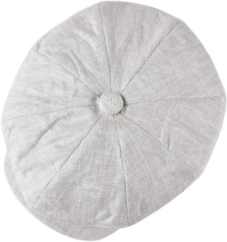 Vista 5 de BOTVELA Gorra de lino para hombre con diseño de espiga transpirable de verano