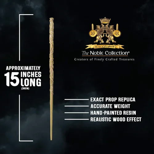 Vista 3 de The Noble Collection Varita de Hermione Granger con caja de varitas Ollivander