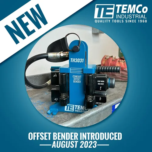 Vista 3 de TEMCo TH3031 Dobladora de compensación de conducto hidráulico de doble tamaño EMT de 1" y 3/4