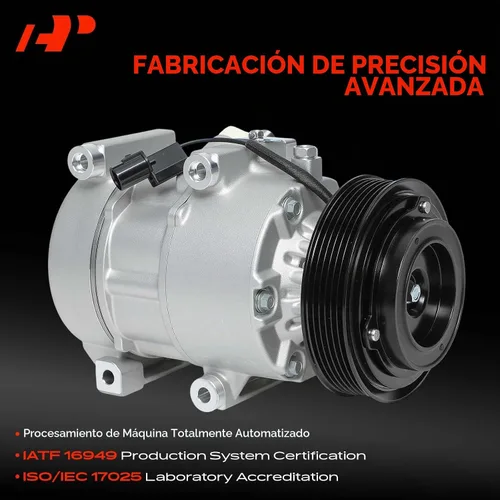 Vista 3 de Compresor de aire acondicionado A-Premium con embrague