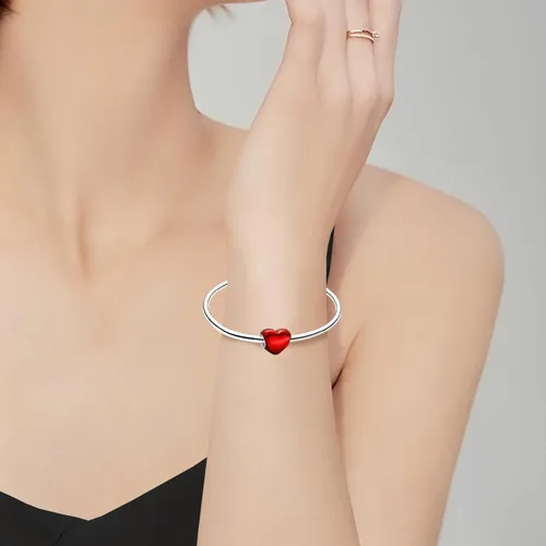 Vista 59 de LUXILLA Abalorio de plata de ley 925 para madre, hija, abuela, para familia, amor, madre, hija, abuela, para pulseras, collares, dijes, abalorios