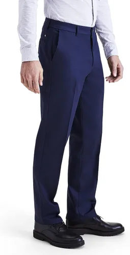 Vista 2 de Dockers Pantalones de corte recto para hombre, color caqui sin hierro con protección contra manchas