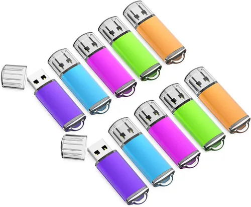 Vista 14 de K&ZZ Unidad flash USB de 4 GB, paquete de 5 unidades USB 2.0, unidades flash USB 2.0 de fácil almacenamiento, unidad de pulgar 4G Gig Stick Zip