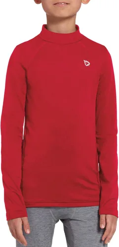 Vista 6 de BALEAF Camiseta térmica de compresión para niños y jóvenes capa base de forro polar manga larga equipo frío camiseta de béisbol y fútbol