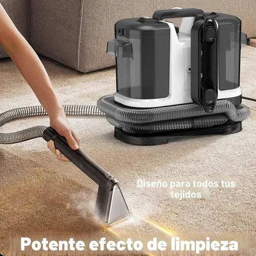 Vista 3 de Limpiador portátil de alfombras y tapicería, limpieza profunda para alfombras, sofá, manchas de interiores de auto, apto para mascotas y familia