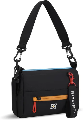 Vista 110 de Sherpani Skye - Bolso cruzado pequeño, de nailon, ligero, para mujer, con protección RFID