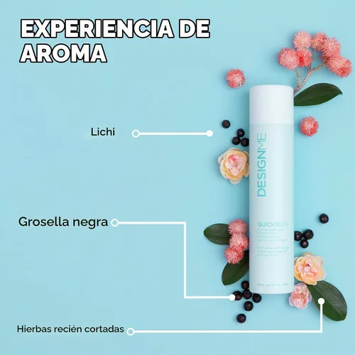 Vista 6 de DESIGNME QUICKIE.ME Champú seco para cabello oscuro, control instantáneo de aceite, absorbe instantáneamente el aceite, restaura el volumen