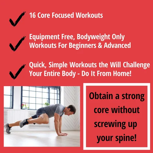 Vista 3 de Banco crítico Crunchless Core Lite – DVD de entrenamiento total para fuerza central, acondicionamiento abdominal y fitness de cuerpo completo