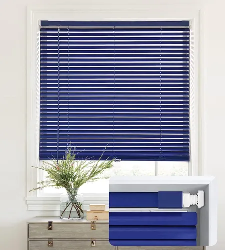 Vista 25 de LazBlinds Mini Persianas de Aluminio de 1", Sin Herramientas-Sin Taladro, Persianas Sin Cordón para Ventanas Interiores, Persianas Horizontales