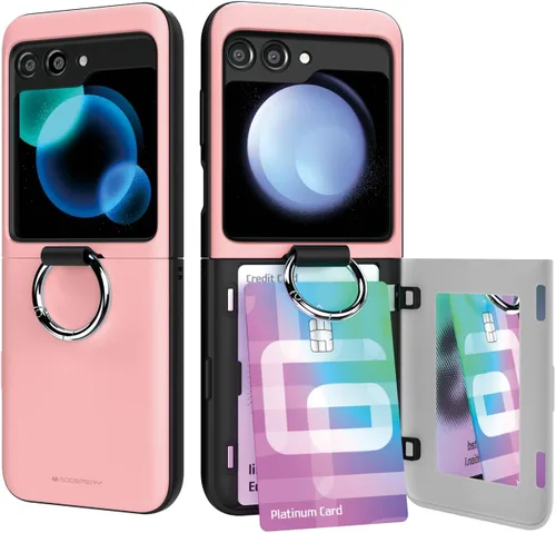 Vista 25 de GOOSPERY Parachoques magnético para puerta compatible con Galaxy Note 10, estuche tipo billetera con tarjetero, cierre automático por iman, funda