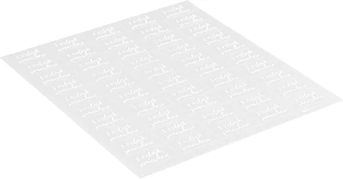 Vista 2 de Restaurantware - Etiquetas para botellas de jugo en algún lugar de 1.9 x 1 pulgada, 100 etiquetas autoadhesivas para botellas, resistentes a