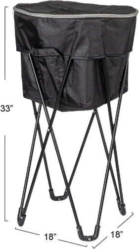 Vista 2 de Household Essentials Enfriador térmico de pie con bolsa de viaje, poliéster resistente