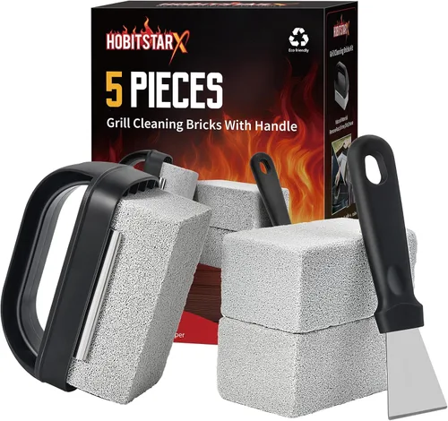 Vista 9 de Kit de limpieza de plancha para accesorios de plancha Blackstone - Kit de limpieza de plancha de 12 piezas - Juego de limpiador de parrilla