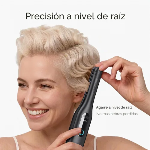 Vista 6 de TYMO Mini plancha plana inalámbrica, rizador de lápiz de 0.65 pulgadas para Negro