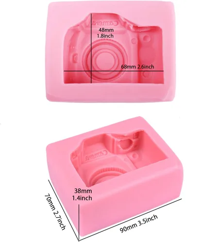Vista 4 de Funshowcase Molde de silicona para pastel de cámara grande 3D