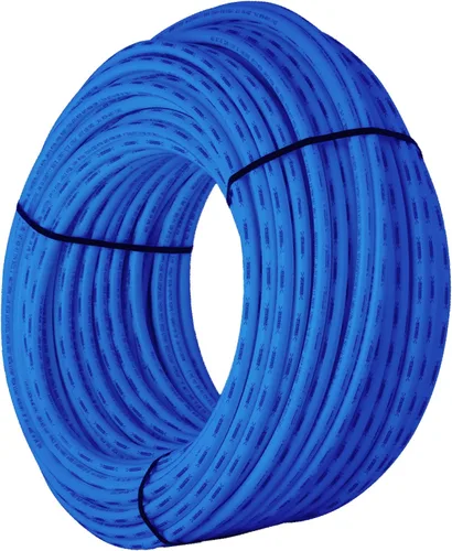 Vista 16 de SharkBite 1/2 pulgada x 100 pies azul PEX-B, tubería de agua flexible PEX para fontanería, U806B100