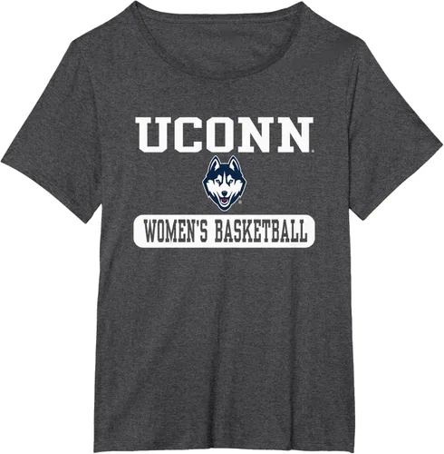 Vista 6 de Connecticut Huskies - Camiseta de baloncesto para mujer con licencia oficial, Azul