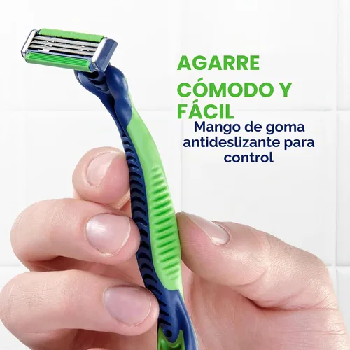 Vista 7 de Gillette Sensor3 Sensitive - Maquinilla de afeitar desechable para hombre, 4 maquinillas de afeitar