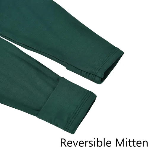Vista 6 de Aablexema Pijama con cremallera para bebé, rayón de bambú, 3 piezas, unisex, con manopla, manga larga, pies