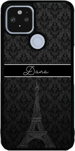 Vista 9 de Paris - Funda de goma negra personalizada de la Torre Eiffel compatible con Google Pixel 10, 10 Pro, 10 Pro XL, 9a, 9 Pro, Pixel 9, Pixel 9 Pro XL