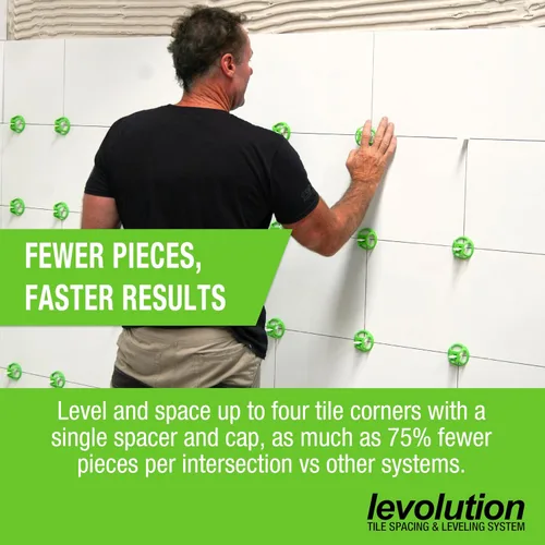 Vista 4 de Miracle Sealants Levolution Evolver - Herramienta de tensado, nivelación de azulejos y sistema de espaciado para control de Lippage