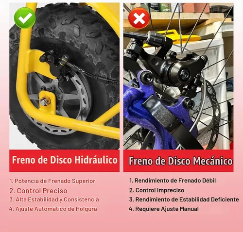 Vista 2 de GREHUA Kit de Frenos Hidráulicos Mejorado para Mini Moto Compatible con Baja Doodle Bug DB30 Blitz Racer Dirt Bug Predator 79cc 97cc 2.8hp Piezas