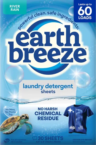 Vista 13 de Earth Breeze Hojas de detergente para ropa calmante lavanda 60 cargas