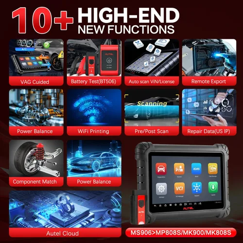 Vista 8 de Autel MaxiSys MS906MAX 2026 mucho mejor que MS906 Pro, Autel Scanner, herramienta de escaneo superior DoIP CANFD herramienta de diagnóstico