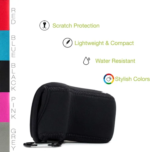 Vista 7 de MegaGear Funda para cámara Canon EOS M10 sin espejo con lente de 0.591-1.772 in (negro)