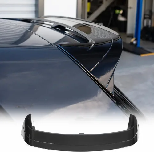 Vista 9 de Alerón de Techo Trasero Volkswagen VW MK8 GTI R 2021-2024 Negro Brillante Alerón Superior de Ventana Trasera Ala de Maletero Factory Outlet
