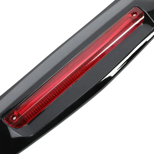 Vista 9 de Alerón de maletero negro brillante con luz de freno LED 3RD compatible con 2016-2021 H0nda Civic EX-L EX LX Sport Sedan - Luz de freno para maletero
