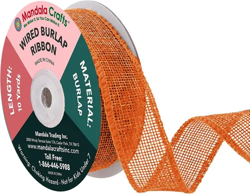 Vista 47 de Mandala Crafts Cinta de arpillera negra de 1.5 pulgadas de ancho para manualidades, rollo de 20 yardas de cinta rústica de arpillera para coronas