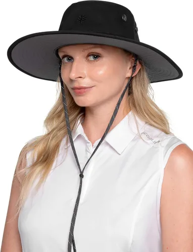 Vista 6 de Coolibar sombrero modelable de ala ancha con protección solar UPF 50, para hombre