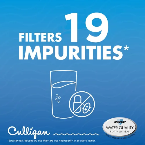 Vista 2 de Culligan Filtro de agua para refrigerador CUGMW Reemplazo para filtro de agua GE (MWF) Reemplazar cada 6 meses Paquete de 1