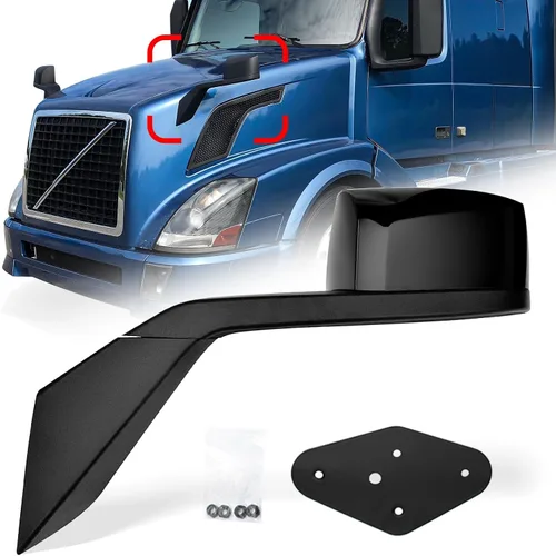 Vista 11 de Conjunto de retrovisor de capó High Soar para Volvo VNL (2004-2014), espejo de cofre de camión con brazo de repuesto para Volvo VNL lado izquierdo