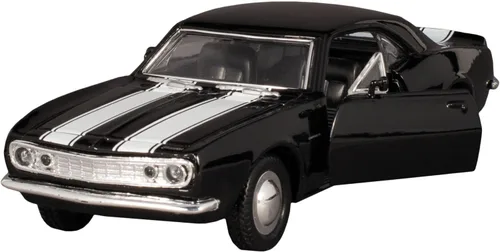 Vista 3 de KiNSMART - 1967 Chevrolet Chevy Camaro Z28 5 "escala 1:37 de metal fundido a presión modelo de juguete clásico Muscle Car (4 juegos)