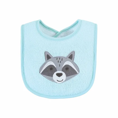 Vista 3 de Baberos Hudson Baby unisex de tela de toalla de algodón con relleno de fibra, Tamaño único Niño Gris Bosque