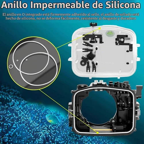 Vista 8 de Carcasa submarina Seafrogs para Sony FX3/FX30 40M/130FT