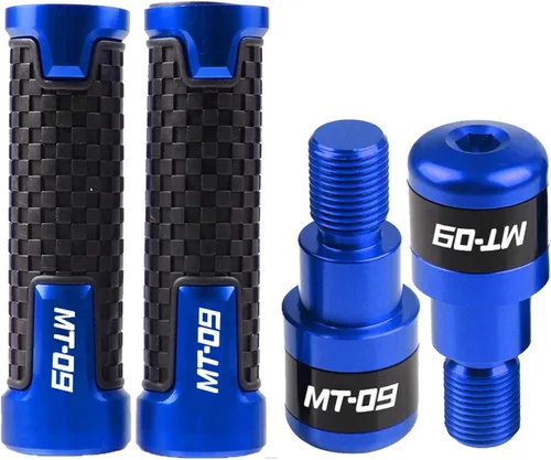 Vista 14 de Para Yamaha MT-09 FZ-09 2014 2015 2016 MT09 FZ09 MT FZ 09 Accesorios de motocicleta Manillar Grips Mano extremos Cap (Color : A Negro)