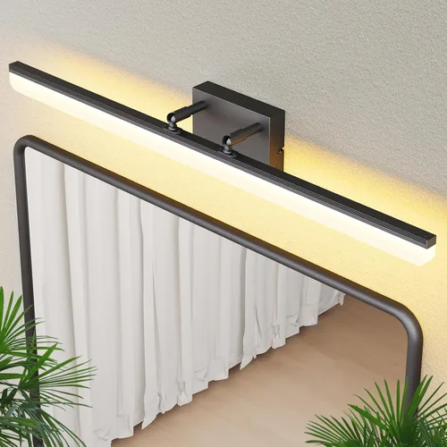 Vista 10 de Luz de tocador de níquel cepillado, barra de luz LED regulable de 15.7 pulgadas con 5 CCT, ángulo ajustable, iluminación de pared moderna para baño