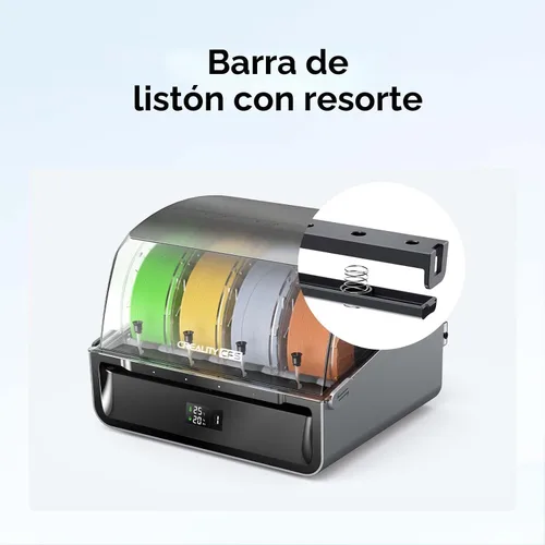 Vista 7 de Creality CFS - Impresora 3D multicolor con sistema de filamento automático, almacenamiento de filamento antihumedad, soporta 4 dispositivos