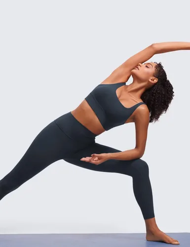 Vista 50 de CRZ YOGA Butterluxe - Brasier deportivo con espalda en U para mujer, cuello redondo, acolchado, de bajo impacto, para yoga, entrenamiento