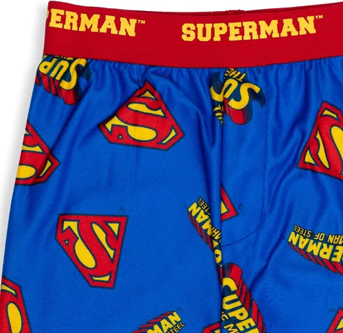 Vista 2 de DC Comics Justice League Green Lantern The Flash Superman - Pantalones de pijama para niños pequeños y grandes