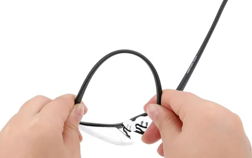 Vista 33 de Agstum Gafas de negocios sin montura de titanio puro, lentes transparentes