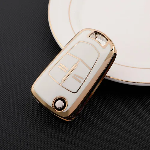 Vista 6 de Fashion TPU Car Flip Key Case Cover Shell Fob, for Vauhxall for Opel Astra H Corsa D Insignia Vectra Zafira Signum Car Accessories