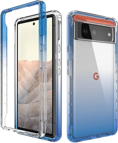 Vista 170 de Pzwoxukhov Funda para Xiaomi Poco M3 M2010J19CG M2010J19CI Caso, alta transparencia, color degradado, funda de absorción de impactos anticaída